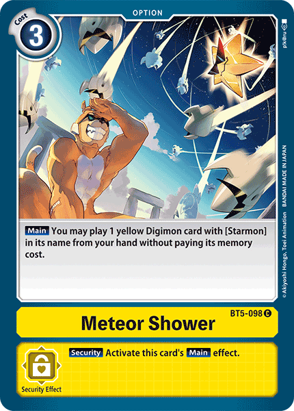 Digimon Card Battle of Omni Meteor Shower BT5-098 C