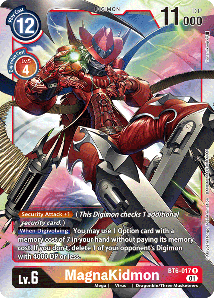 بطاقة Digimon Double Diamond MagnaKidmon BT6-017 R