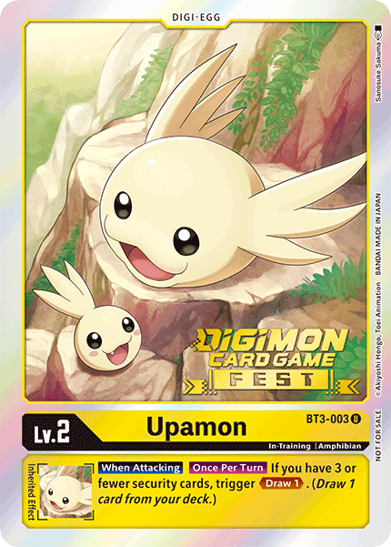 Digimon Card Upamon BT3-003 U (DigiFest)