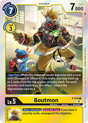 Digimon Card Boutmon P-074 P (Foil)