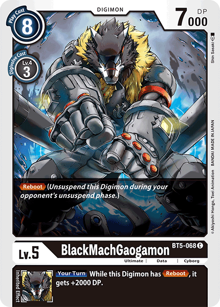 Digimon Card Battle of Omni BlackMachGaogamon BT5-068 C