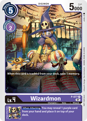 Digimon Card Wizardmon P-077 P