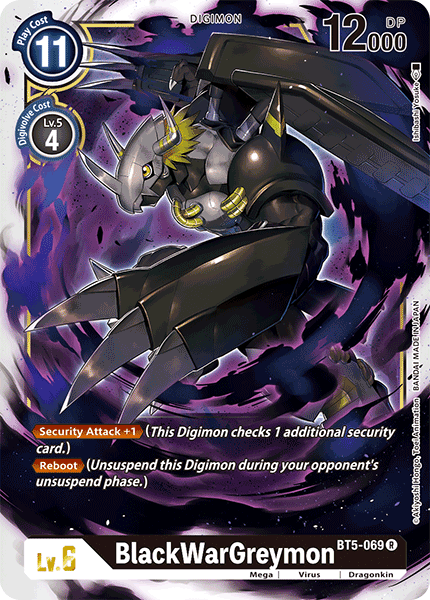 Digimon Card Battle of Omni BlackWarGreymon BT5-069 R