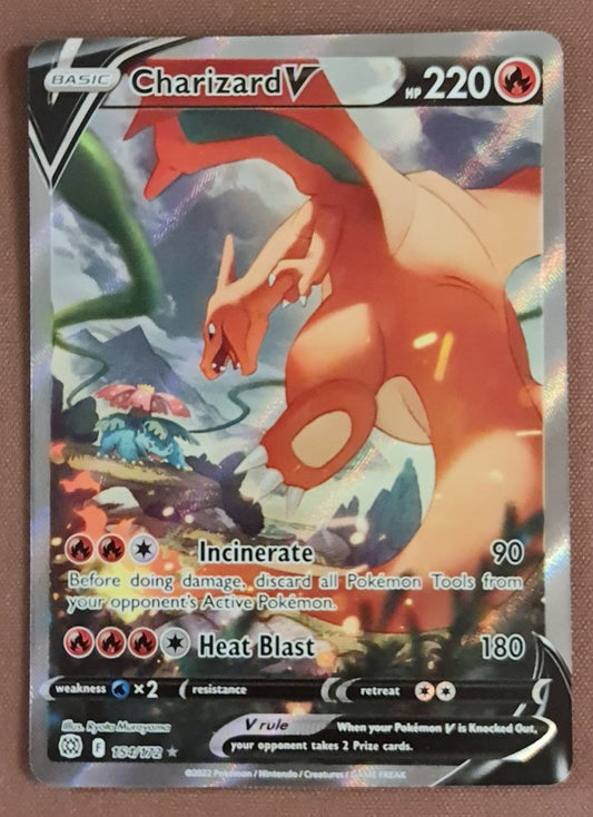 (S) Pokemon Card Brilliant Stars 154/172 Charizard V Alternate Full Art *M*