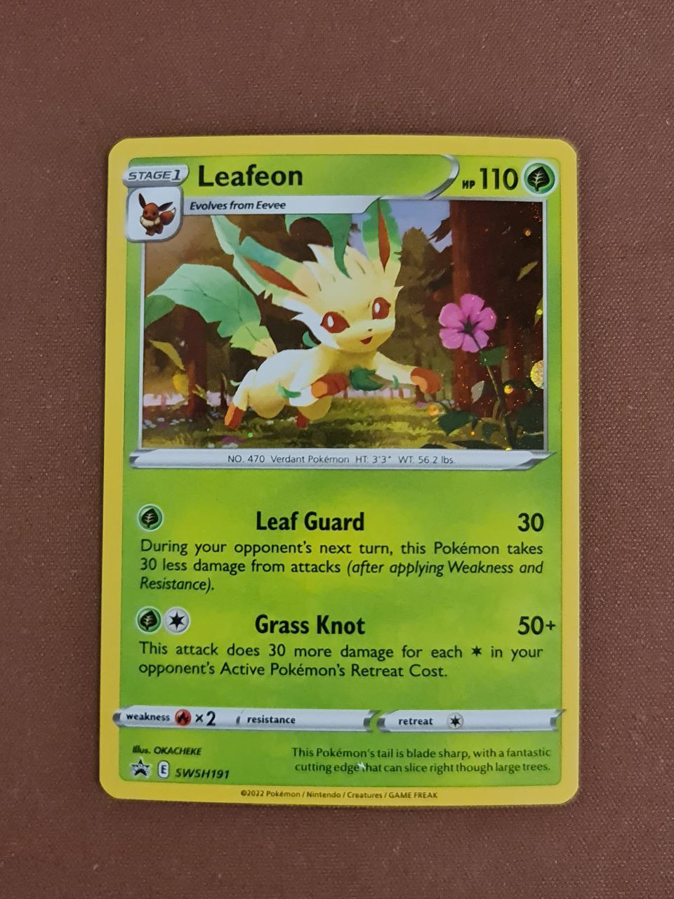 Pokemon Card SWSH Black Star Promos SWSH191 Leafeon