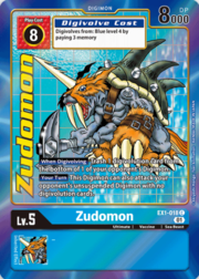 Digimon Card Classic Collection Zudomon EX1-018 C Alternative Art